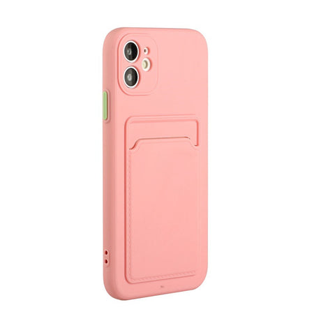 EIDERWOOD iPhone 12 Mini Flexible Plastic Case with Cardholder - Pink