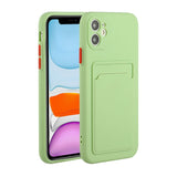 EIDERWOOD iPhone 12 Mini Flexible Plastic Case with Cardholder - Light Green