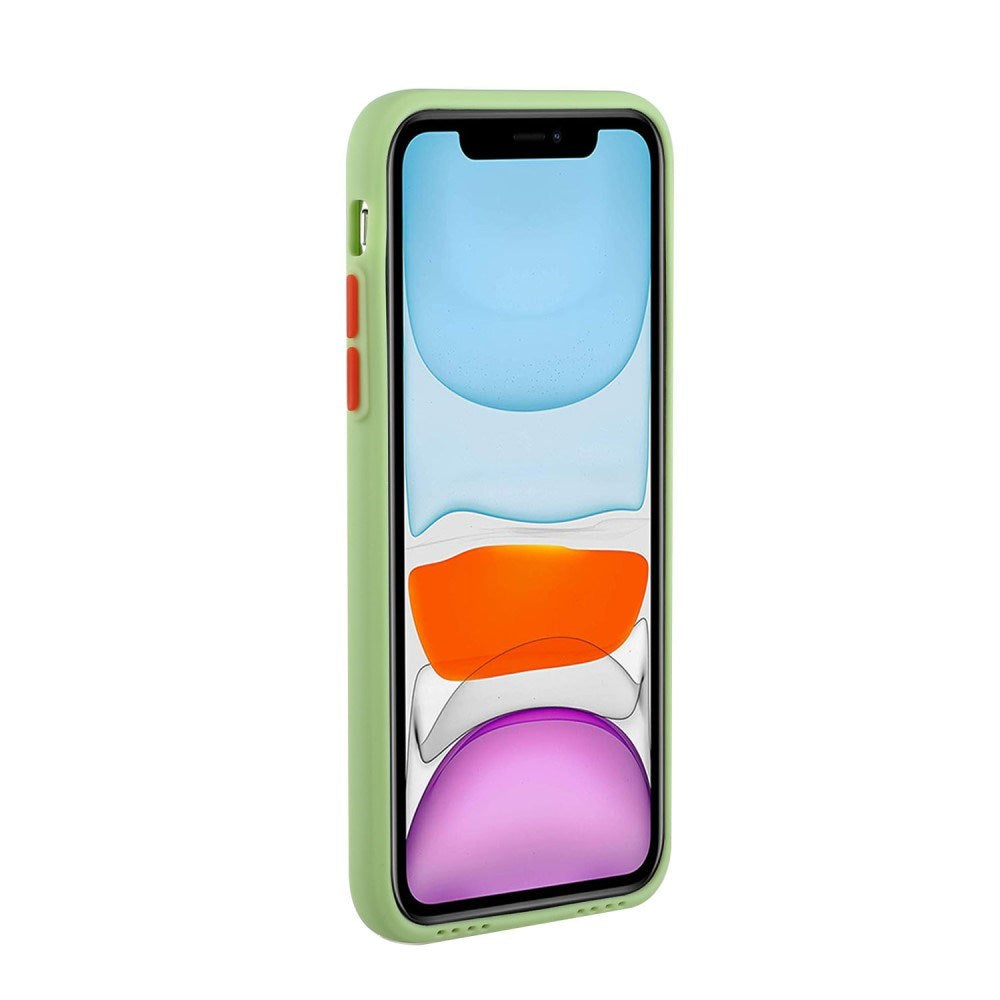 EIDERWOOD iPhone 12 Mini Flexible Plastic Case with Cardholder - Light Green