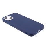 iPhone 13 Mini Flexible TPU Plastic Back Case - Dark Blue