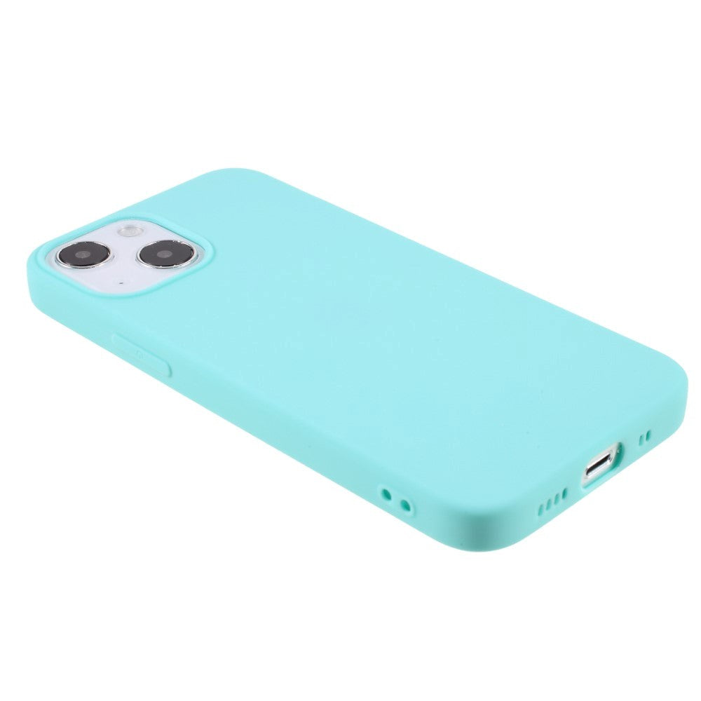 iPhone 13 Mini Flexible TPU Plastic Back Case - Cyan