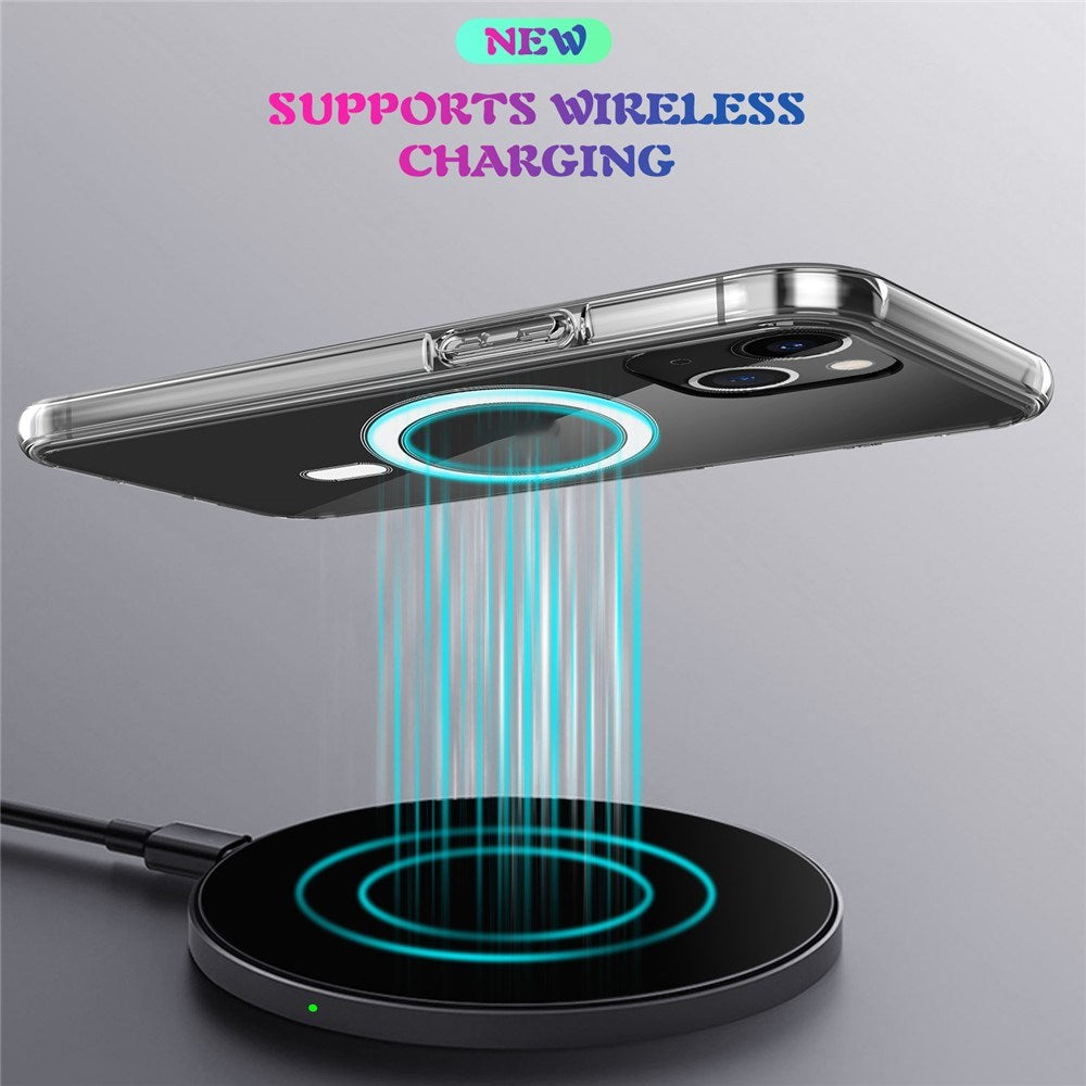 iPhone 13 EIDERWOOD Flexible Plastic Phone Case - MagSafe Compatible - Transparent / White