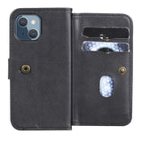 EIDERWOOD iPhone 13 Mini Flip Case with Card Holder - Black
