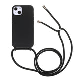 iPhone 13 Flexible Plastic Case w. Hand Strap - Black