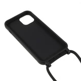 iPhone 13 Flexible Plastic Case w. Hand Strap - Black