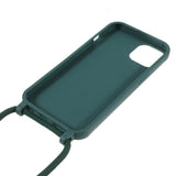 iPhone 13 Flexible Plastic Case w. Hand Strap - Green