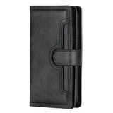 EIDERWOOD iPhone 13 Mini Flip Case with Card Holder and Strap - Black