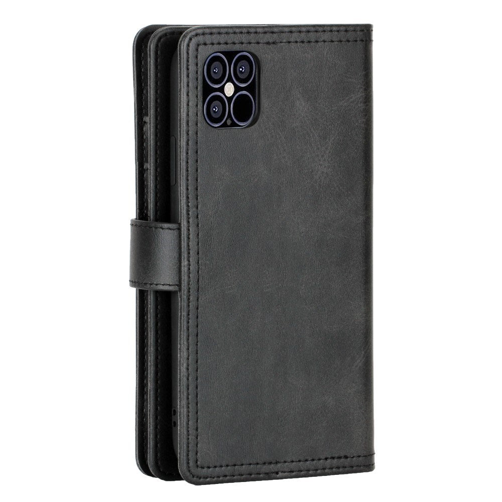 EIDERWOOD iPhone 13 Flip Case with Card Holder and Strap - Black