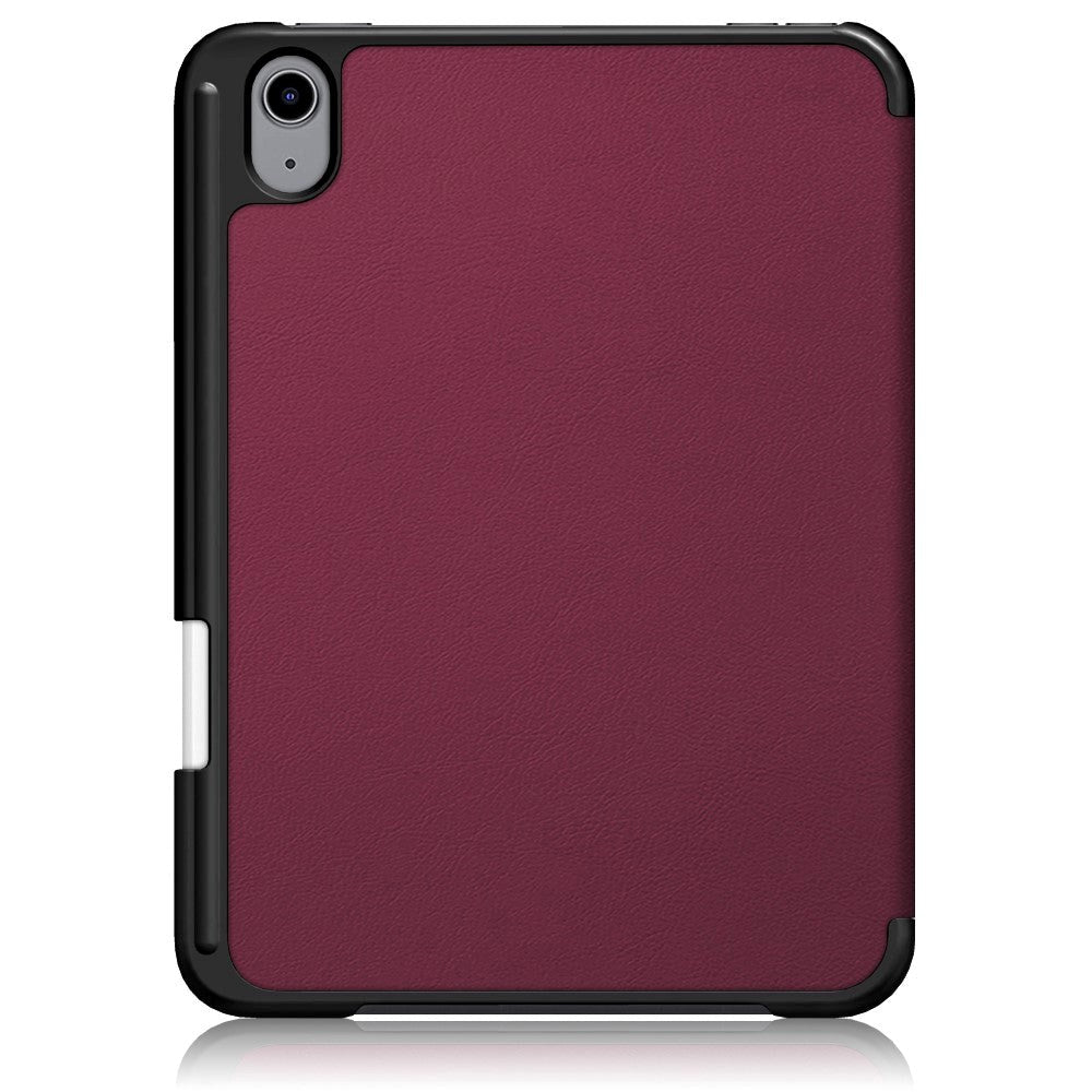 iPad Mini (2021) Tri-fold Flip Case w. Apple Pencil Holder - Wine Red