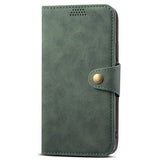 iPhone 13 Leatherette Wallet Case - Green