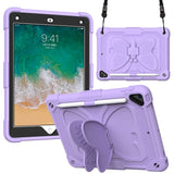 iPad (2018) / iPad (2017) / iPad Air 2 Kids Case - Butterfly Kickstand Case - Purple