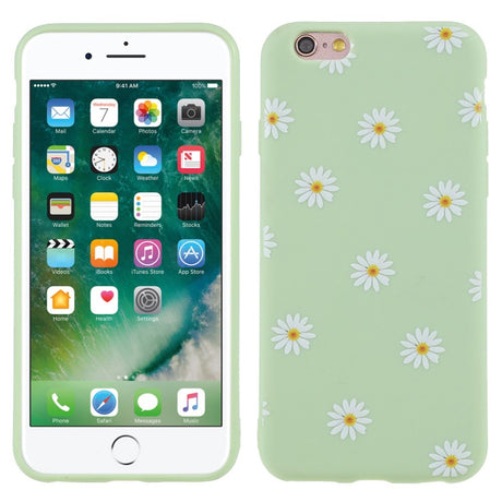 EIDERWOOD iPhone 6 / 6s Flexible Plastic Back Case w. Flowers - Green