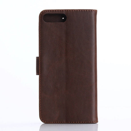 iPhone 8 Plus / 7 Plus Wallet Leather Case Dark Brown