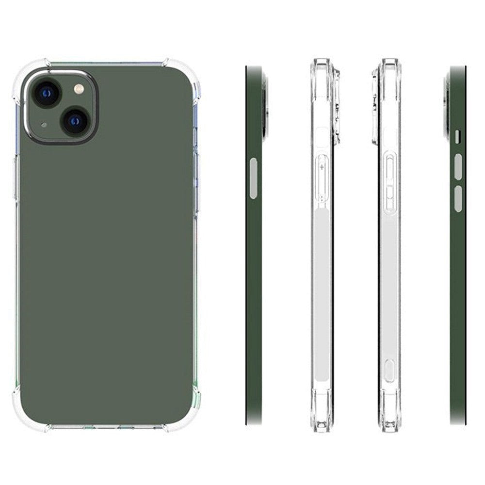 iPhone 14 Plus Shock-Proof Flexible Plastic Case - Transparent