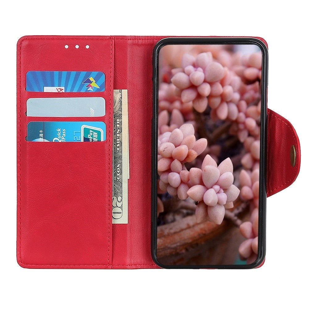 iPhone 14 Plus Leather Flip Case with Wallet - Red