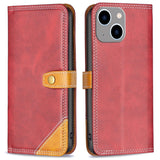 iPhone 14 Plus Soft Leather Wallet Case - Red