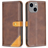 iPhone 14 Plus Soft Leather Wallet Case - Brown