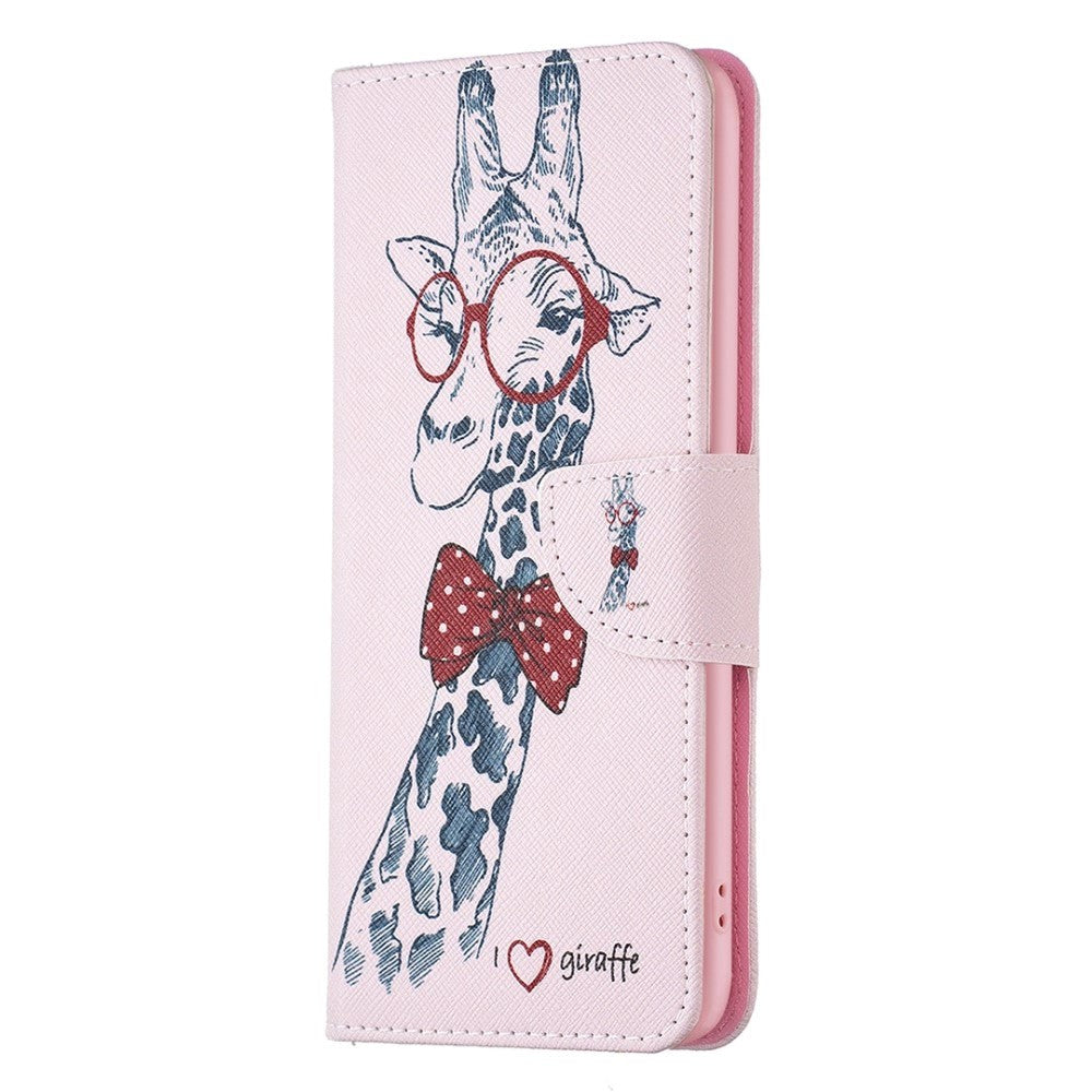 iPhone 14 Plus Leather Wallet Case & Print - Giraffe