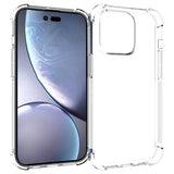 iPhone 14 Pro Shockproof Flexible Plastic Case - Transparent