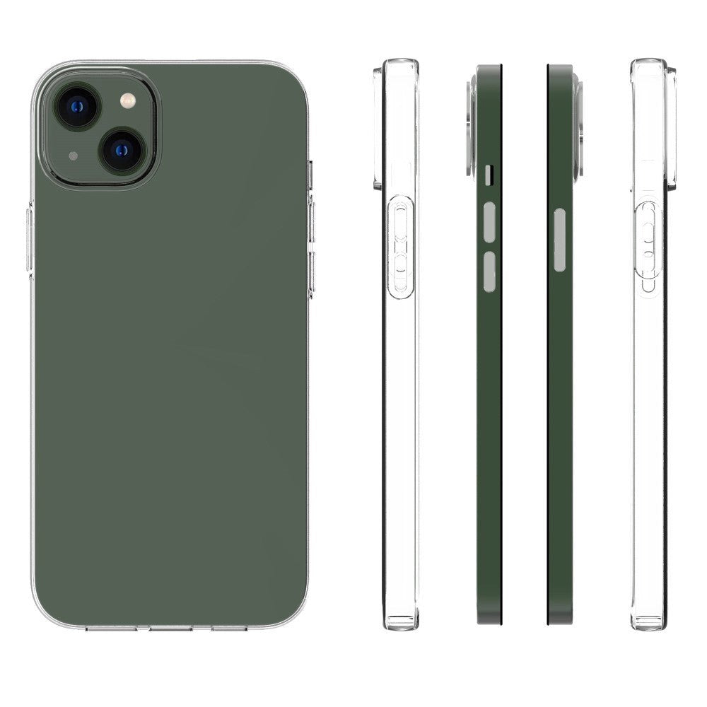 iPhone 14 Plus Thin Flexible Plastic Back Case - Transparent