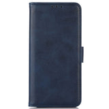 iPhone 14 Plus Leather Wallet Case - Blue