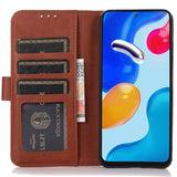 iPhone 14 Plus Leather Wallet Case - Brown