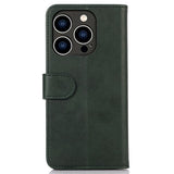 iPhone 14 Pro Leather Wallet Case - Green