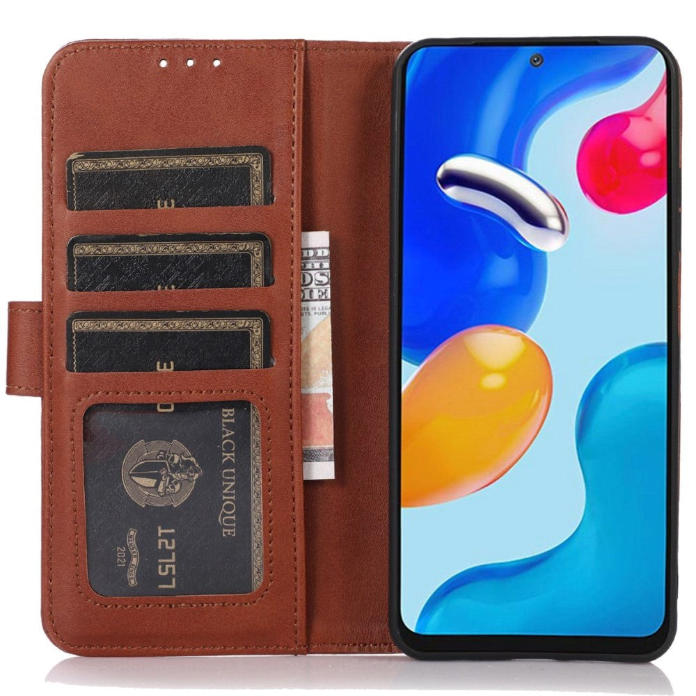 iPhone 14 Pro Leather Wallet Case - Brown