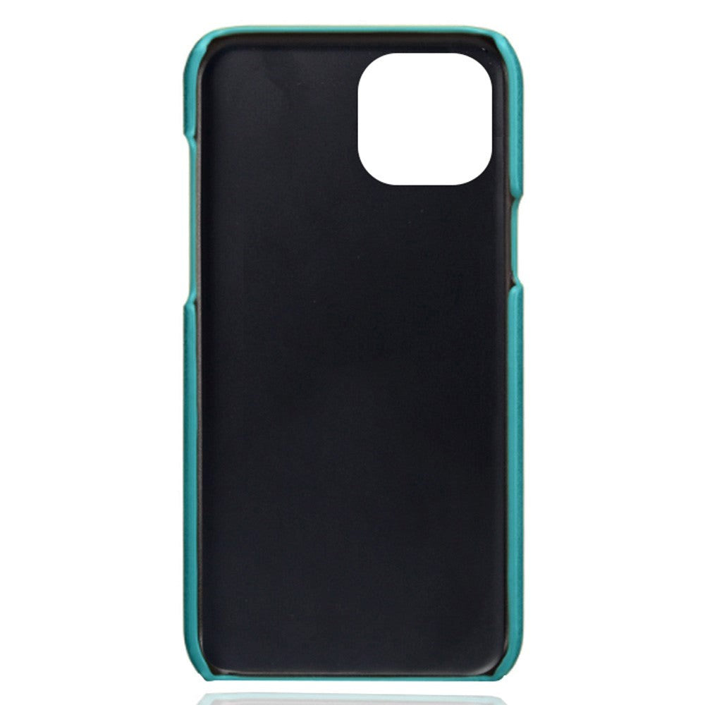 iPhone 14 Plus Leather Coated Plastic Case - Green