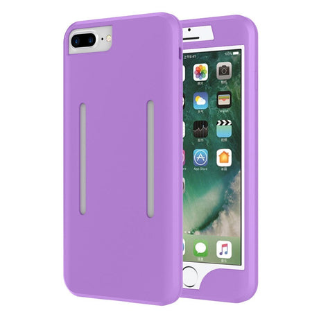 iPhone 8 Plus / 7 Plus Silicone Case / Sports Armband Purple