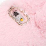 iPhone 6 / 6s Soft Fur Case - Pink Rabbit