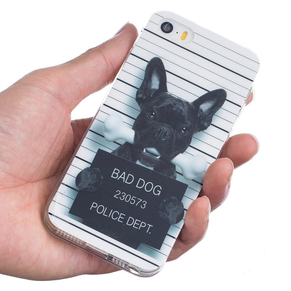 iPhone SE / 5 / 5s Flexible TPU Case - Bad Dog