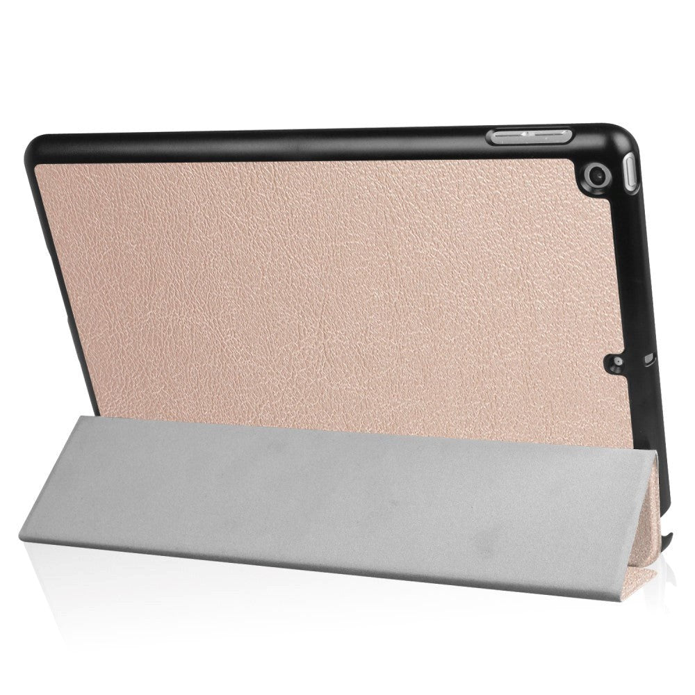 iPad (2018) / iPad (2017) Tri-Fold Leather Case Rose Gold