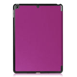 iPad (2018) / iPad (2017) Tri-Fold Leather Case Purple