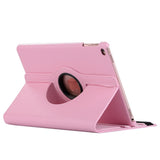 iPad (2018) / iPad (2017) Leather Case w. 360 Degree Stand Pink