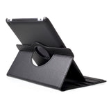 EIDERWOOD iPad 4 / 3 / 2 Faux Leather Flip Case with Elastic Band & Rotatable Function - Black