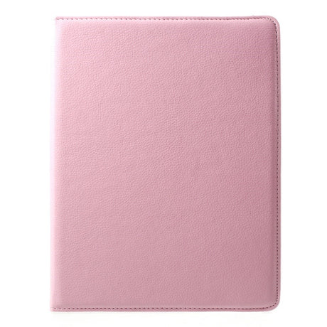 EIDERWOOD iPad 4 / 3 / 2 Faux Leather Flip Case with Elastic Band & Rotatable Function - Pink
