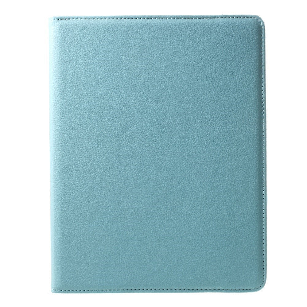 EIDERWOOD iPad 4 / 3 / 2 Faux Leather Flip Case with Elastic Band & Rotatable Function - Light Blue