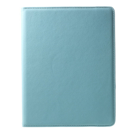 EIDERWOOD iPad 4 / 3 / 2 Faux Leather Flip Case with Elastic Band & Rotatable Function - Light Blue