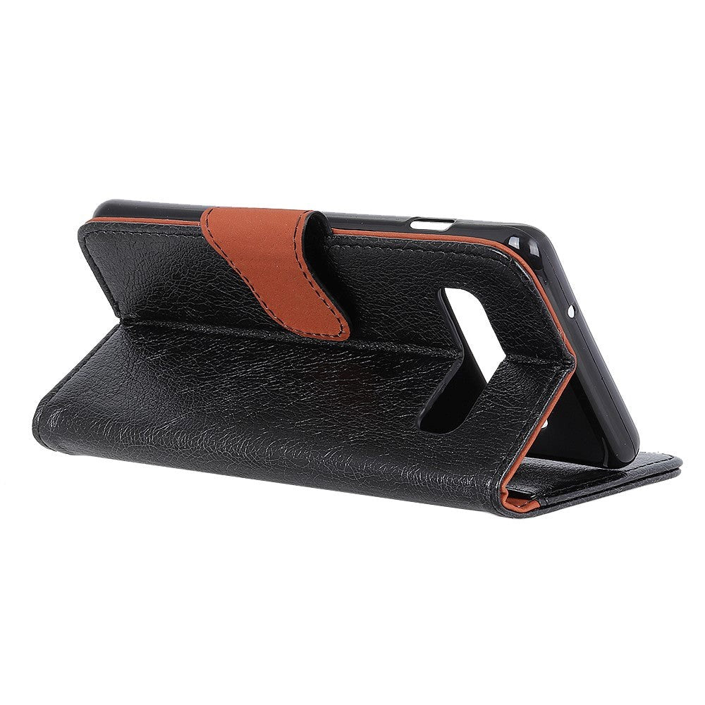 Samsung Galaxy S10e Classic Leather Wallet Case Black