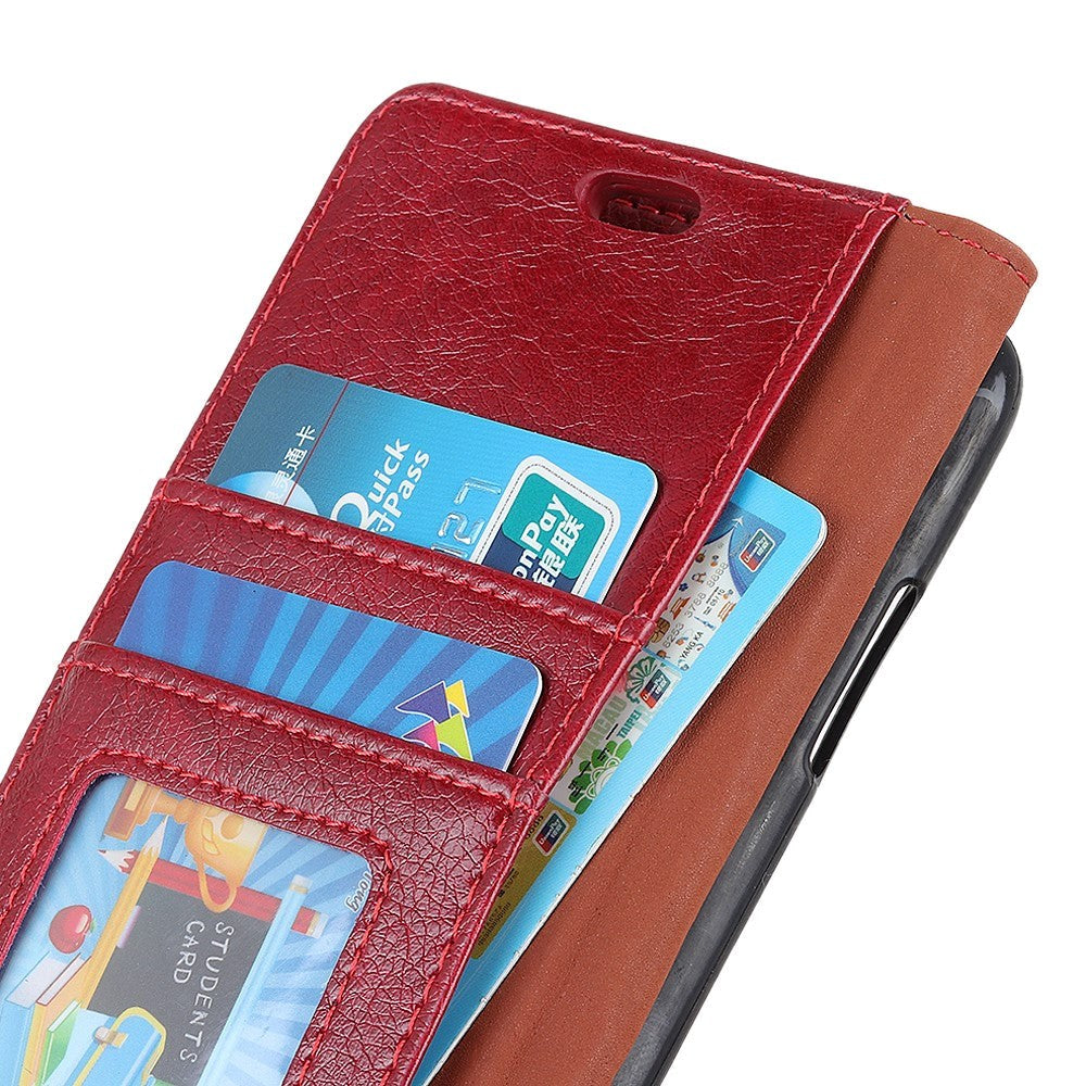 Samsung Galaxy S10e Classic Leather Wallet Case Red