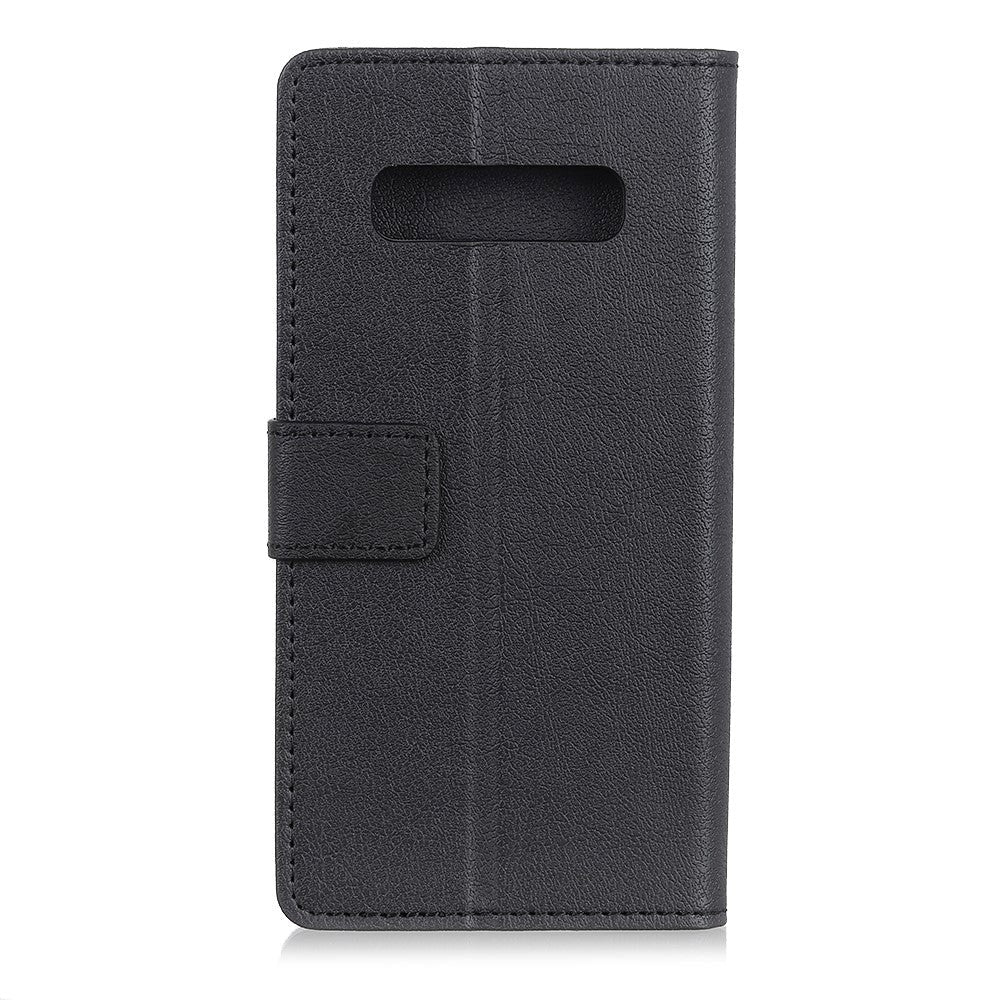 Samsung Galaxy S10 Thin Leather Wallet Case Black