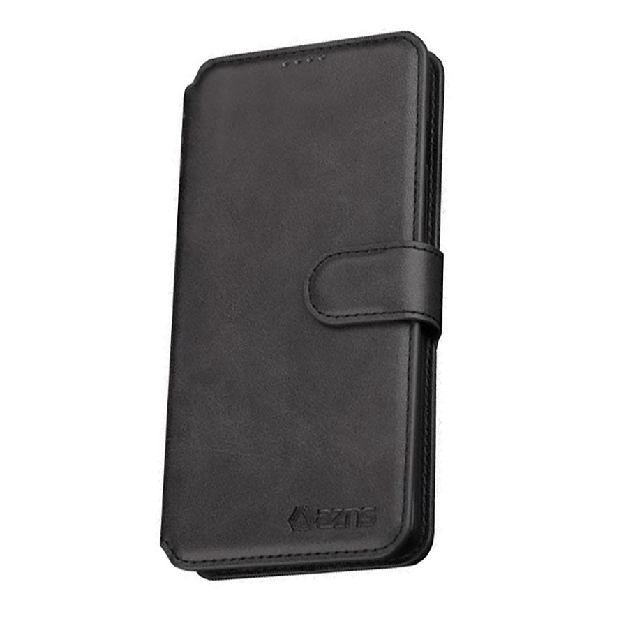 Samsung Galaxy S10 Leather Wallet Case Black