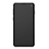 Samsung Galaxy S10+ (Plus) Hybrid Tough Case w. Kickstand - Black