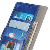 Samsung Galaxy A40 Leather Wallet Case - Blue