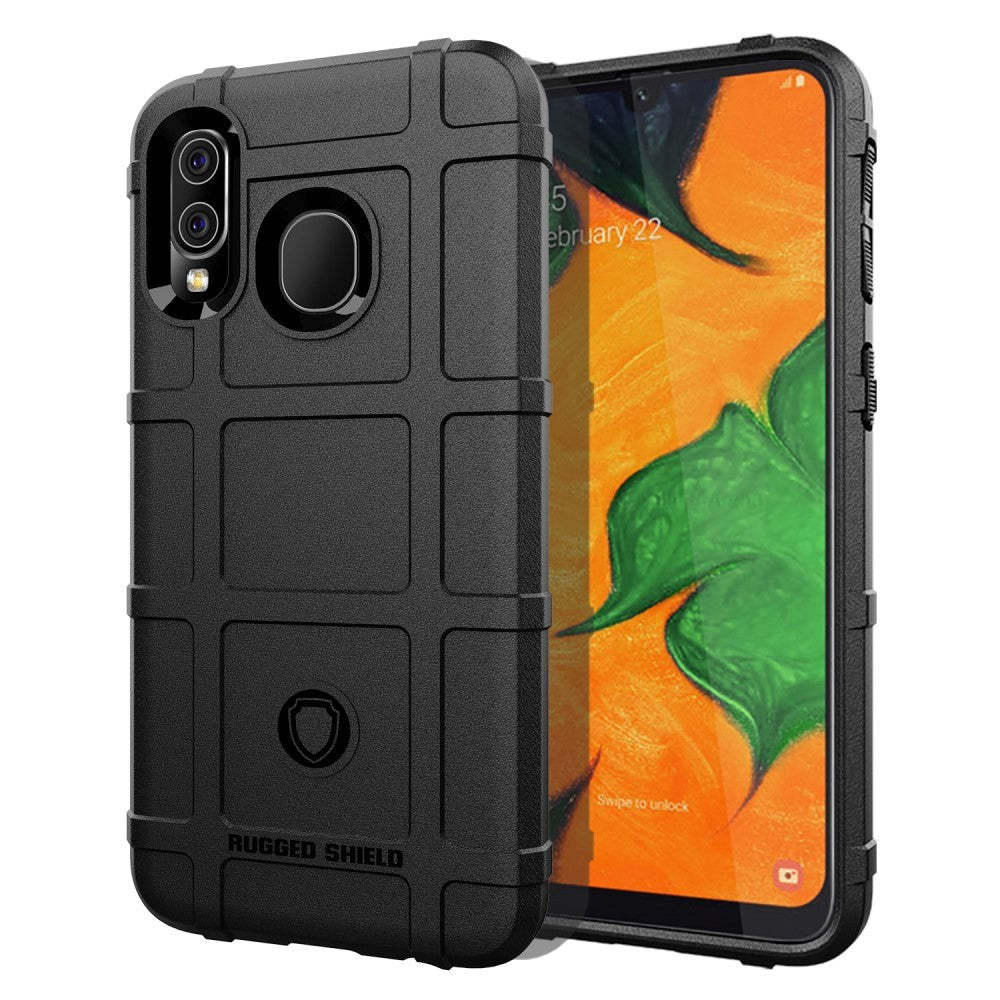 Samsung Galaxy A40 Rugged Shield Case - Black