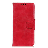 Samsung Galaxy A40 Neutral Leather Wallet Case Red