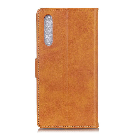 EIDERWOOD Samsung Galaxy A30s / A50 Faux Leather Flip Case with Cardholder & Stand Function - Brown