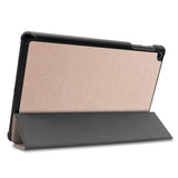 Samsung Galaxy Tab A 10.1" (2019) Foldable Leather Case with Stand Function - Gold