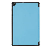 Samsung Galaxy Tab A 10.1" (2019) Foldable Leather Case with Stand Function - Light blue